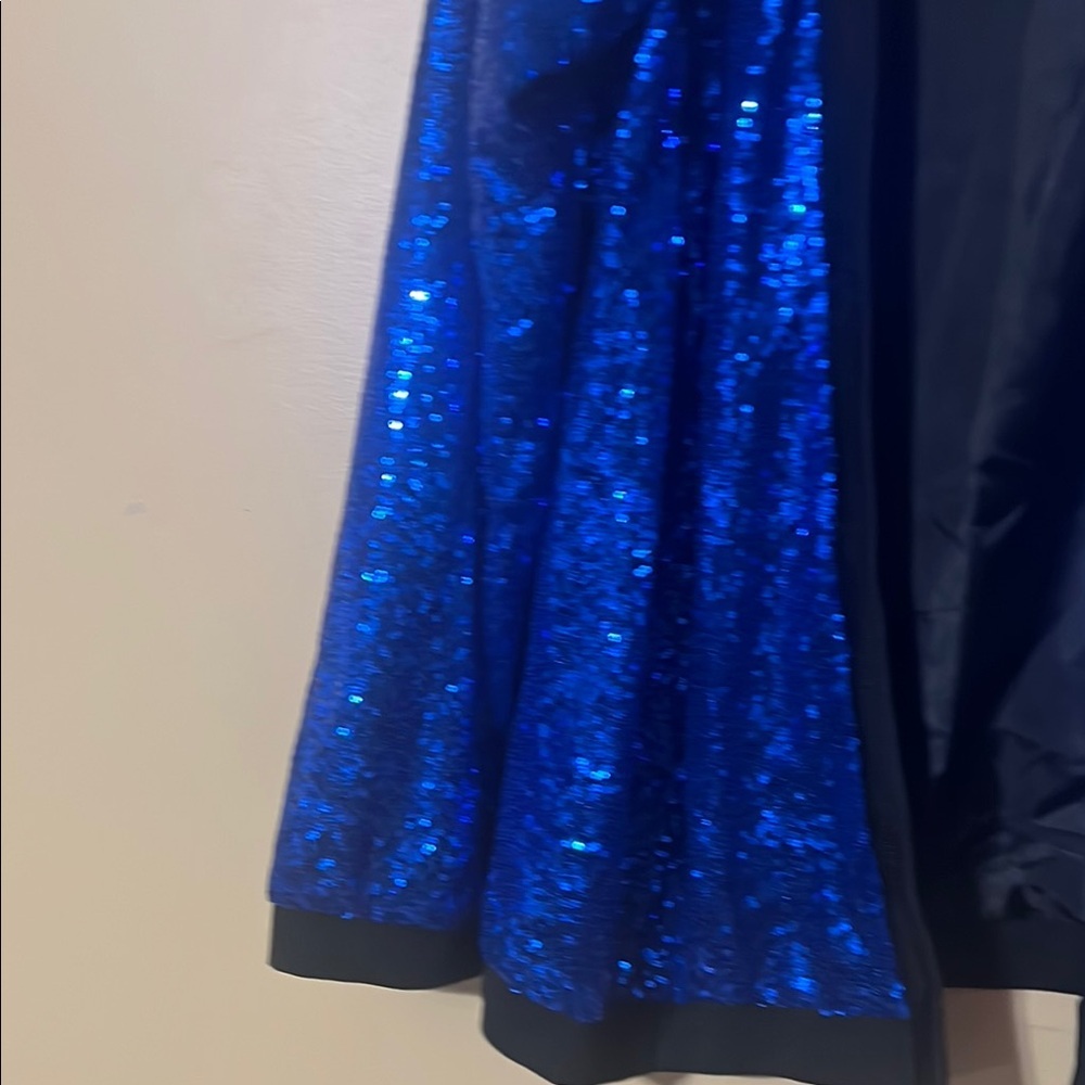 Blue Sequin Women's Jacket - Picture 7 of 12